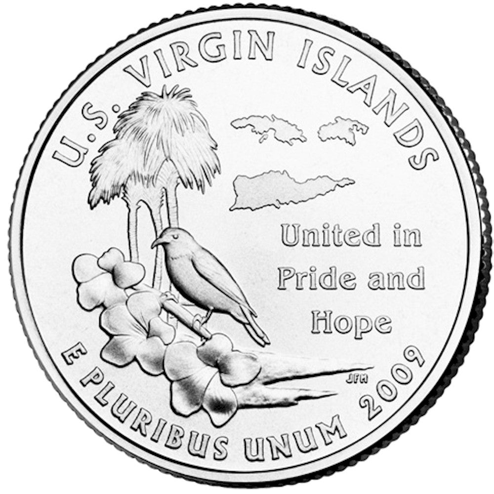 2009-P Virgin Islands USA Statehood Quarter Uncirculated (MS-60)