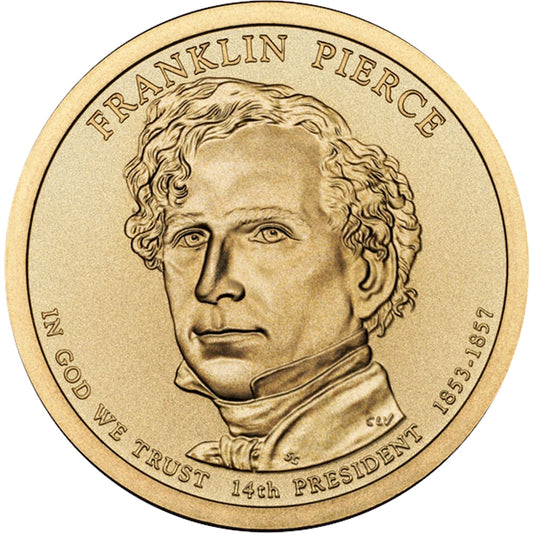 2010-D USA Presidential Dollar - Franklin Pierce Uncirculated