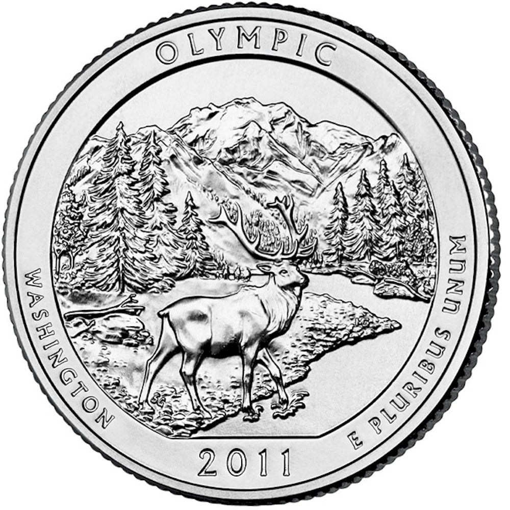 2011-D Olympic USA National Parks Quarter Uncirculated (MS60)