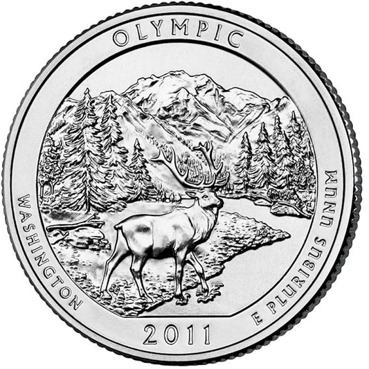 2011-P Olympic USA National Parks Quarter Uncirculated (MS60)