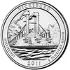 2011-P Vicksburg USA National Parks Quarter Uncirculated (MS-60)