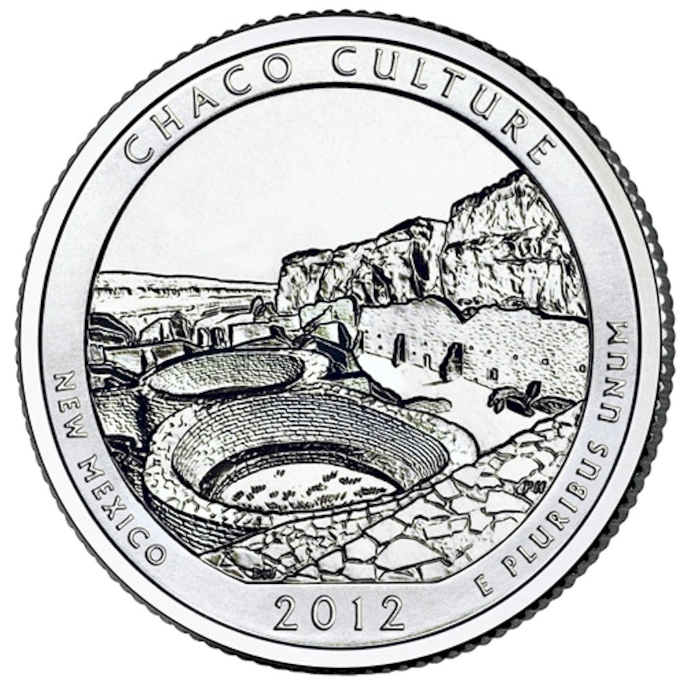 2012-P Chaco Culture USA National Parks Quarter Uncirculated (MS60)