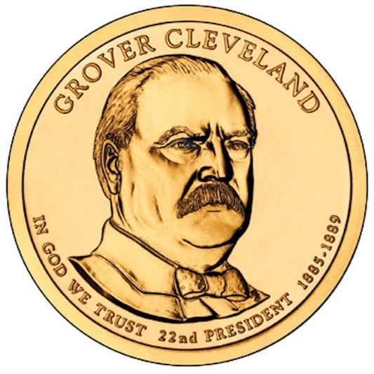 2012-D USA Presidential Dollar - Grover Cleveland 1st Term Brilliant UNC (MS63)