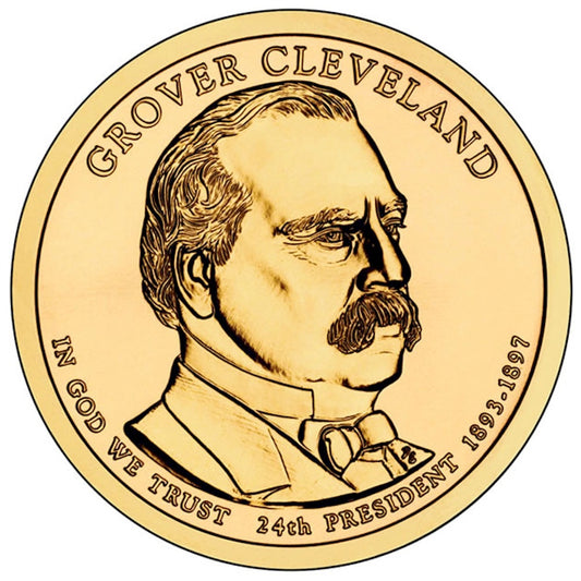 2012-D USA Presidential Dollar - Grover Cleveland 2nd Term Brilliant UNC (MS63)