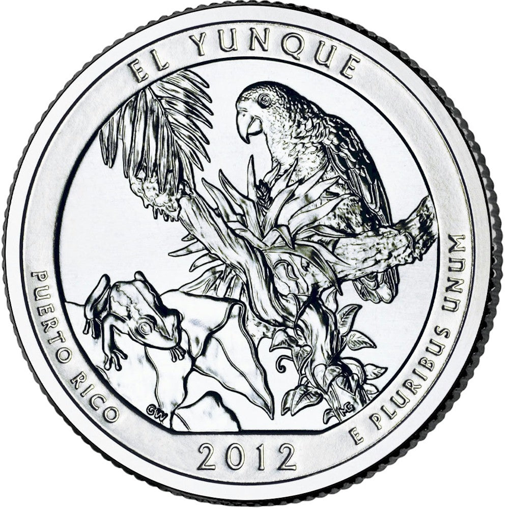 2012-P El Yunque USA National Parks Quarter Uncirculated (MS60)