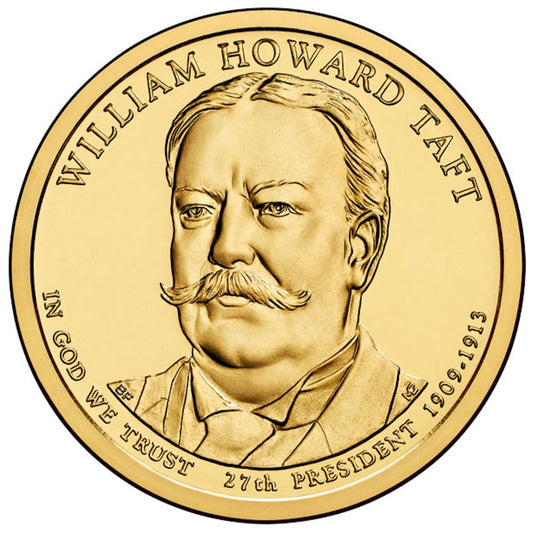 2013-D USA Presidential Dollar - William Howard Taft Uncirculated (MS60)