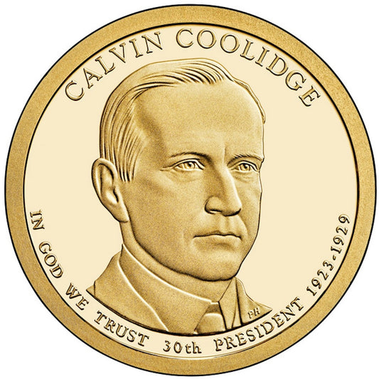 2014-D USA Presidential Dollar - Calvin Coolidge Uncirculated (MS60)