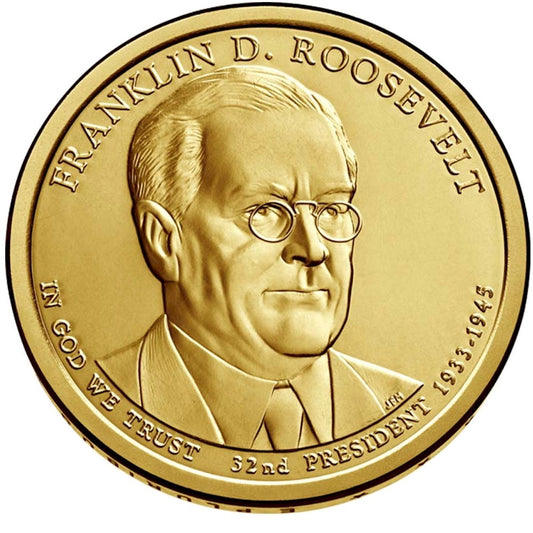 2014-P USA Presidential Dollar - Franklin D. Roosevelt Uncirculated (MS60)