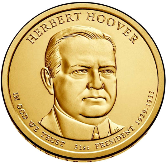 2014-P USA Presidential Dollar - Herbert Hoover - Uncirculated (MS60)