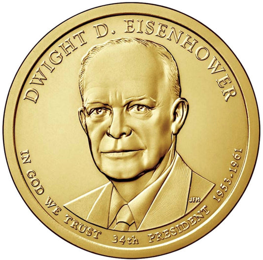 2015-D USA Presidential Dollar - Dwight Eisenhower Uncirculated (MS60)