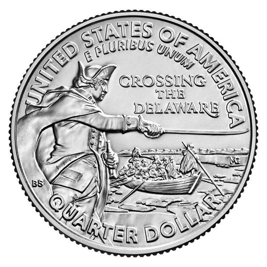 2021-P George Washington Crossing the Delaware USA Quarter Uncirculated (MS-60)