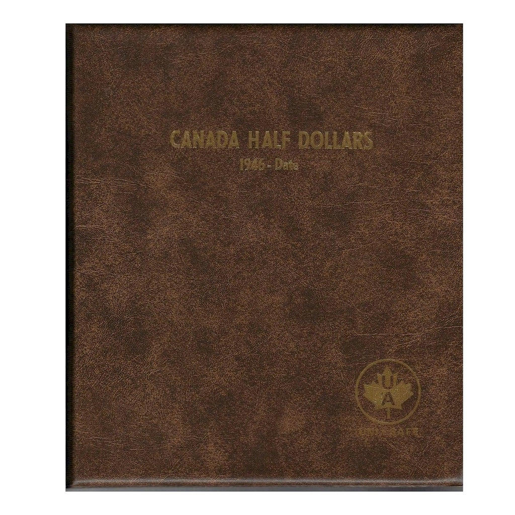 Fifty Cents 1946-2016 Unimaster Brown Vinyl Coin Binders