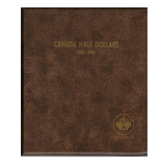 Fifty Cents 1946-2016 Unimaster Brown Vinyl Coin Binders