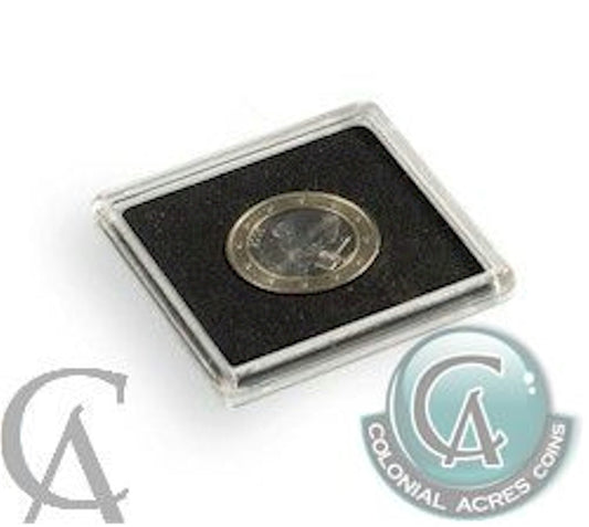 Box of 10x Quadrum Square Coin Capsules for 32mm Coins (Nickel Dollar) Quadrum32