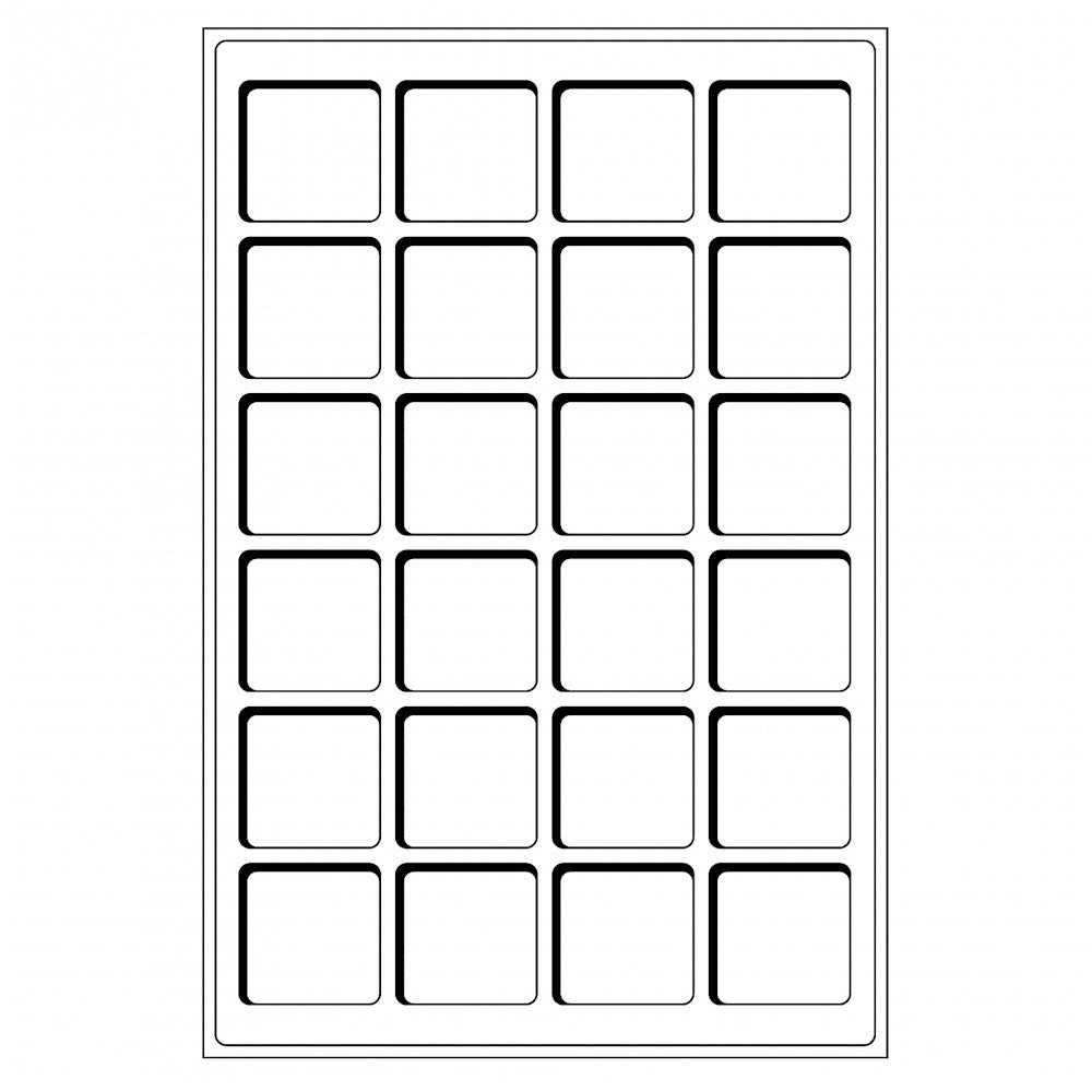 Set of 2x Blue Numis Coin Tray for 24 coins-TAB24BL (up to 45mm)