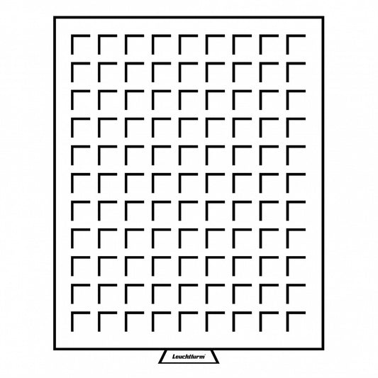 Numis Coin Box with 99 Square Compartments for Coins up to 19mm (1-cent, 10-cent)