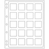 2x 20-Pocket ENCAP Binder Pages for Quadrum Square Capsules