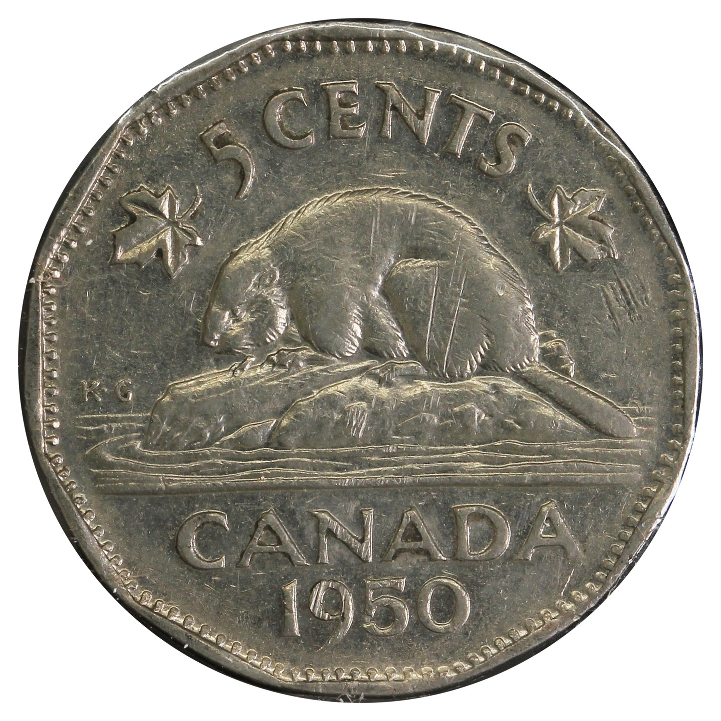 1950 Hearing Aid Canada 5-cents Circulated