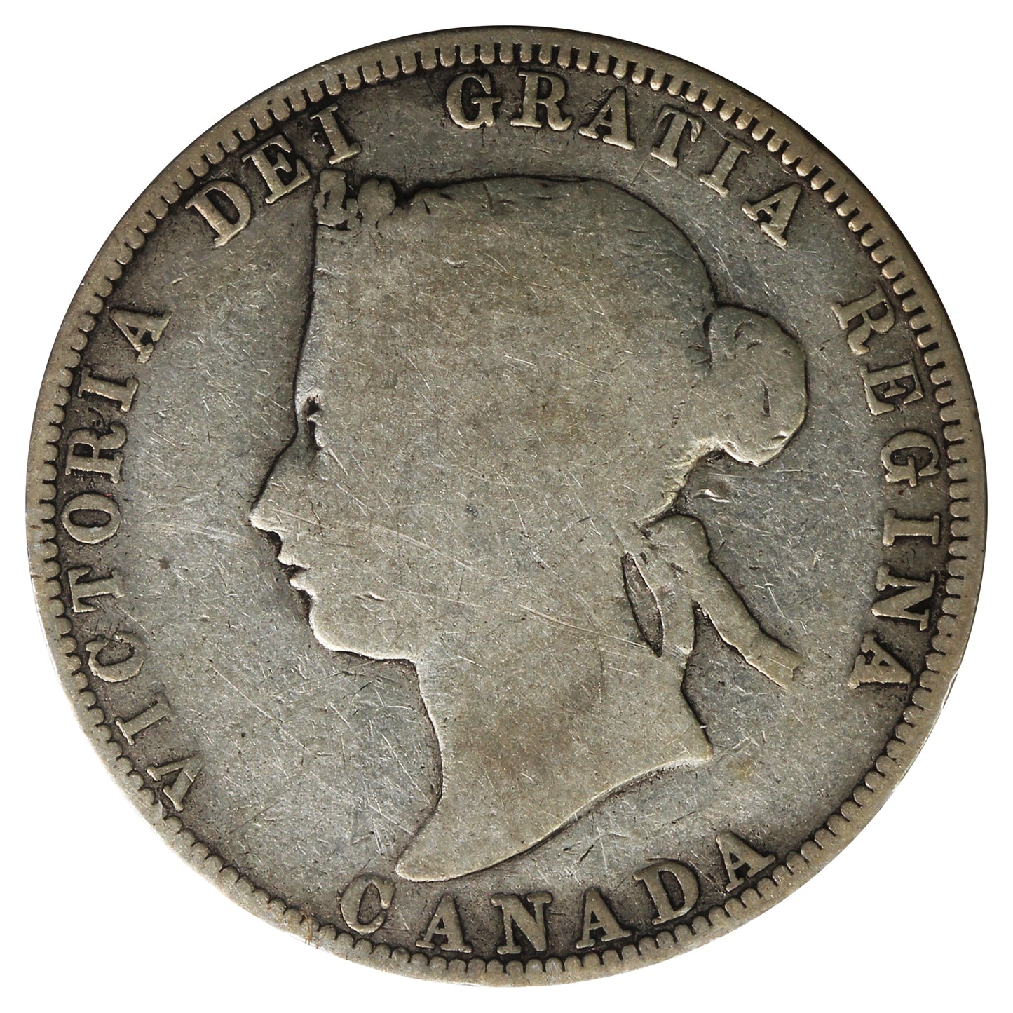 1870 Canada 25-cents Good (G4) Impaired