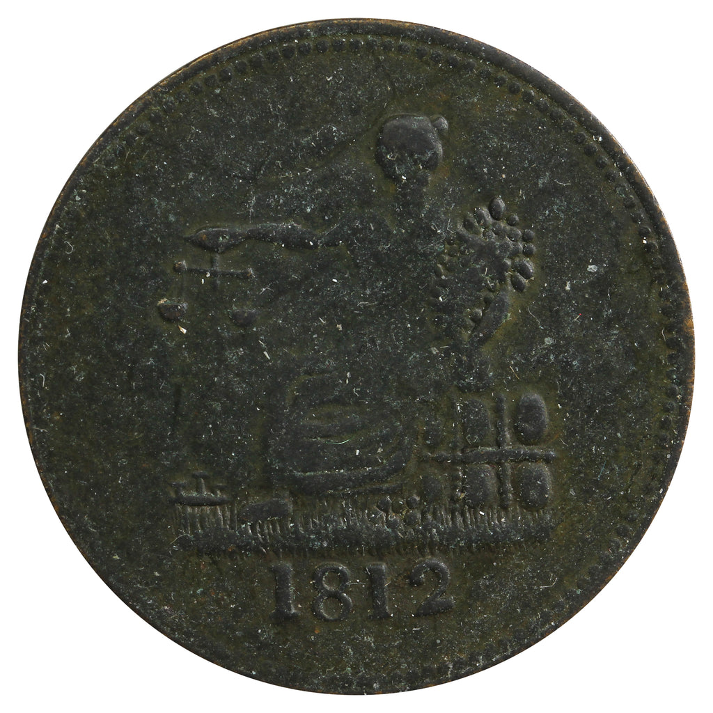 LC-48 1812 Lower Canada Tiffin Token EF-AU (EF45)