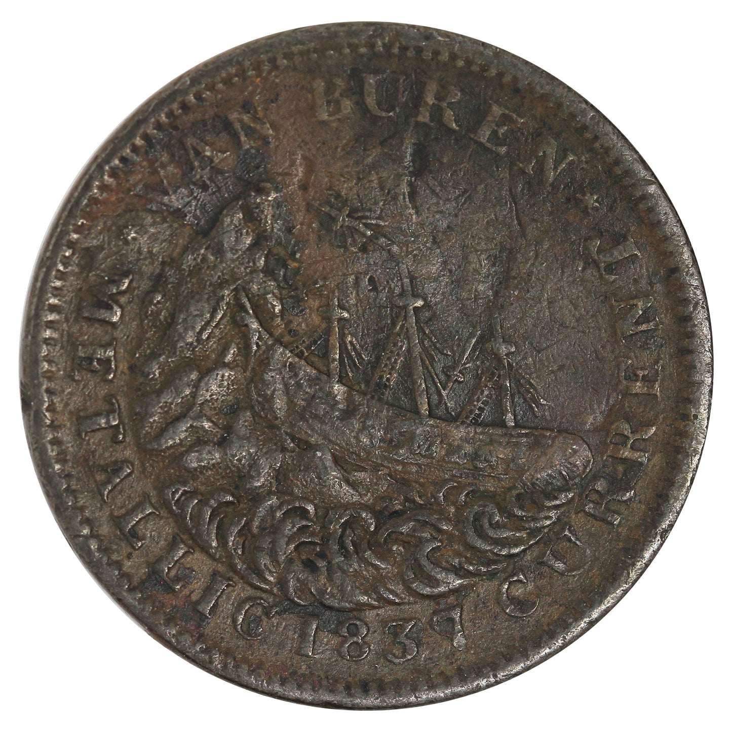 HT-20 1837-1841 USA Hard Times Token: Webster