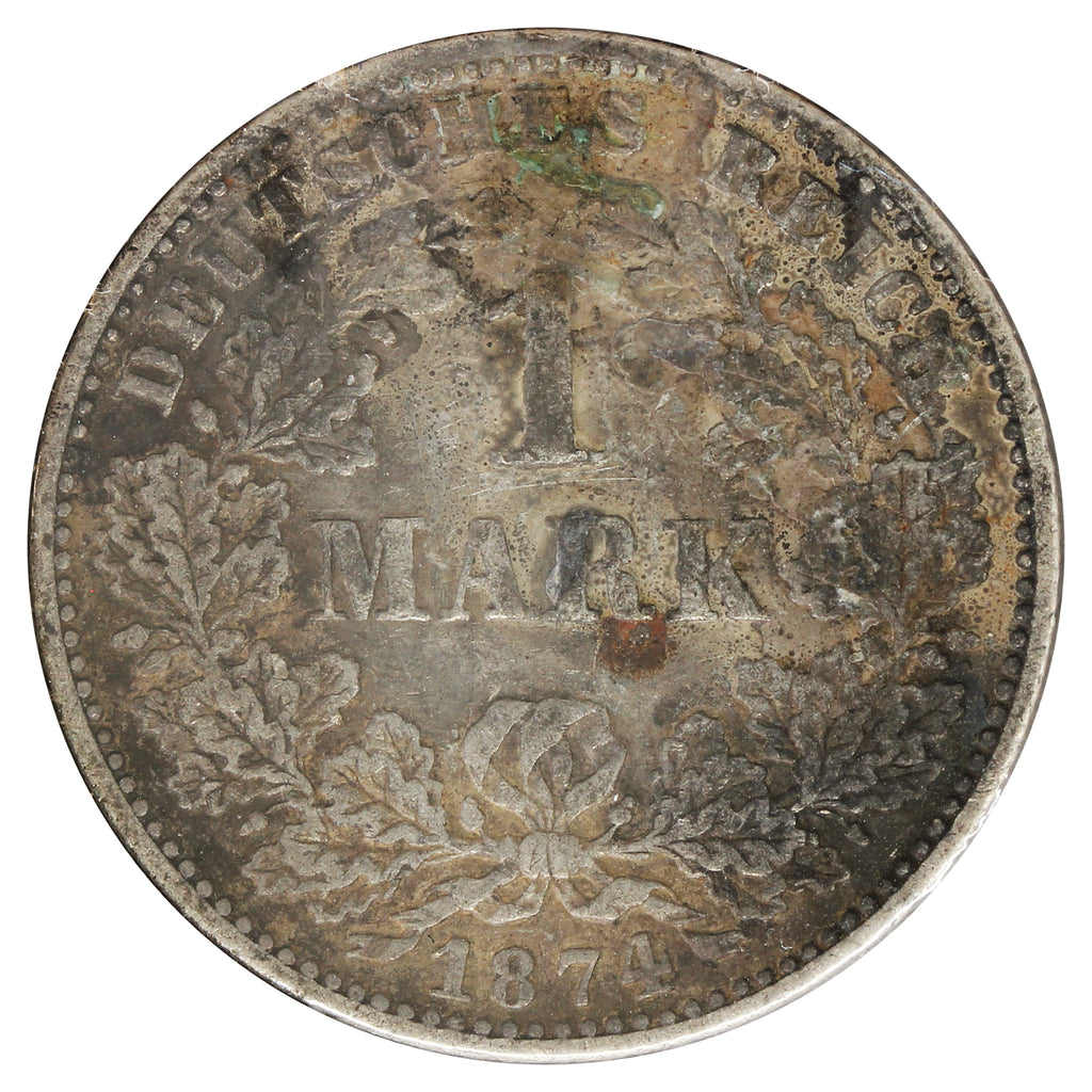 Germany 1874G 1 Mark Extra Fine (EF40) Toned