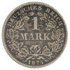 Germany 1875C 1 Mark Extra Fine (EF40) Toned