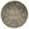 Germany 1880D 1 Mark VF-EF (VF30) Impaired