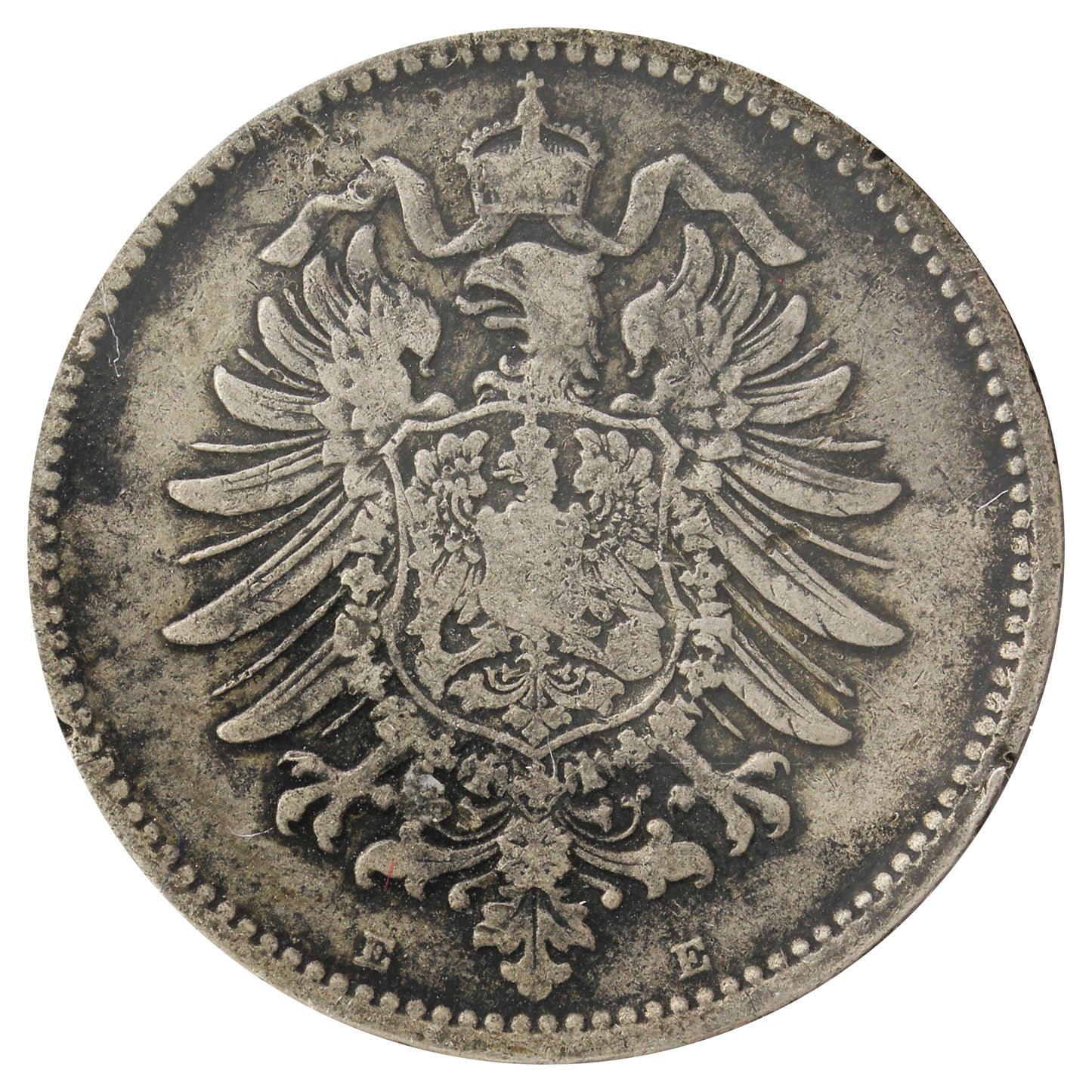 Germany 1881E 1 Mark Extra Fine (EF40) Impaired