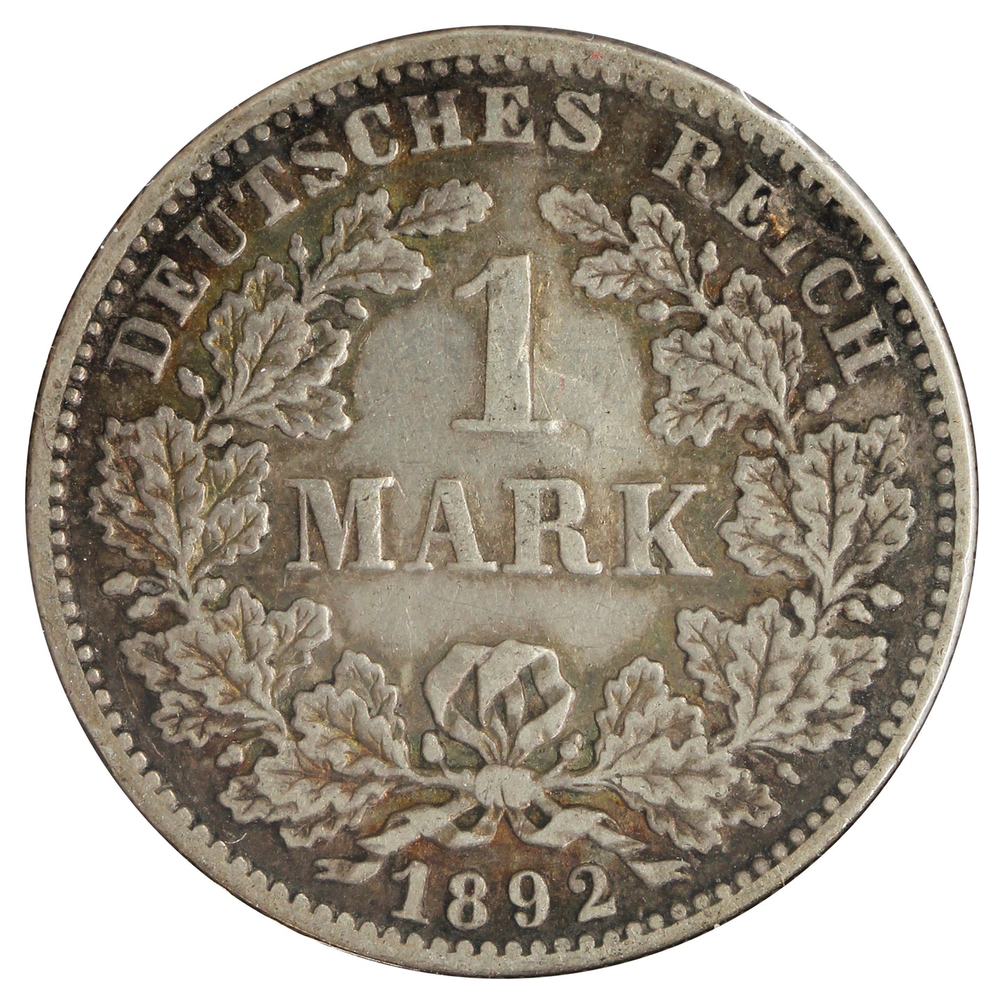 Germany 1892F 1 Mark EF-AU (EF45) Impaired