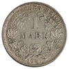 Germany 1907D 1 Mark EF-AU (EF45) Scratched