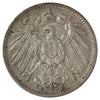 Germany 1907D 1 Mark EF-AU (EF45) Scratched