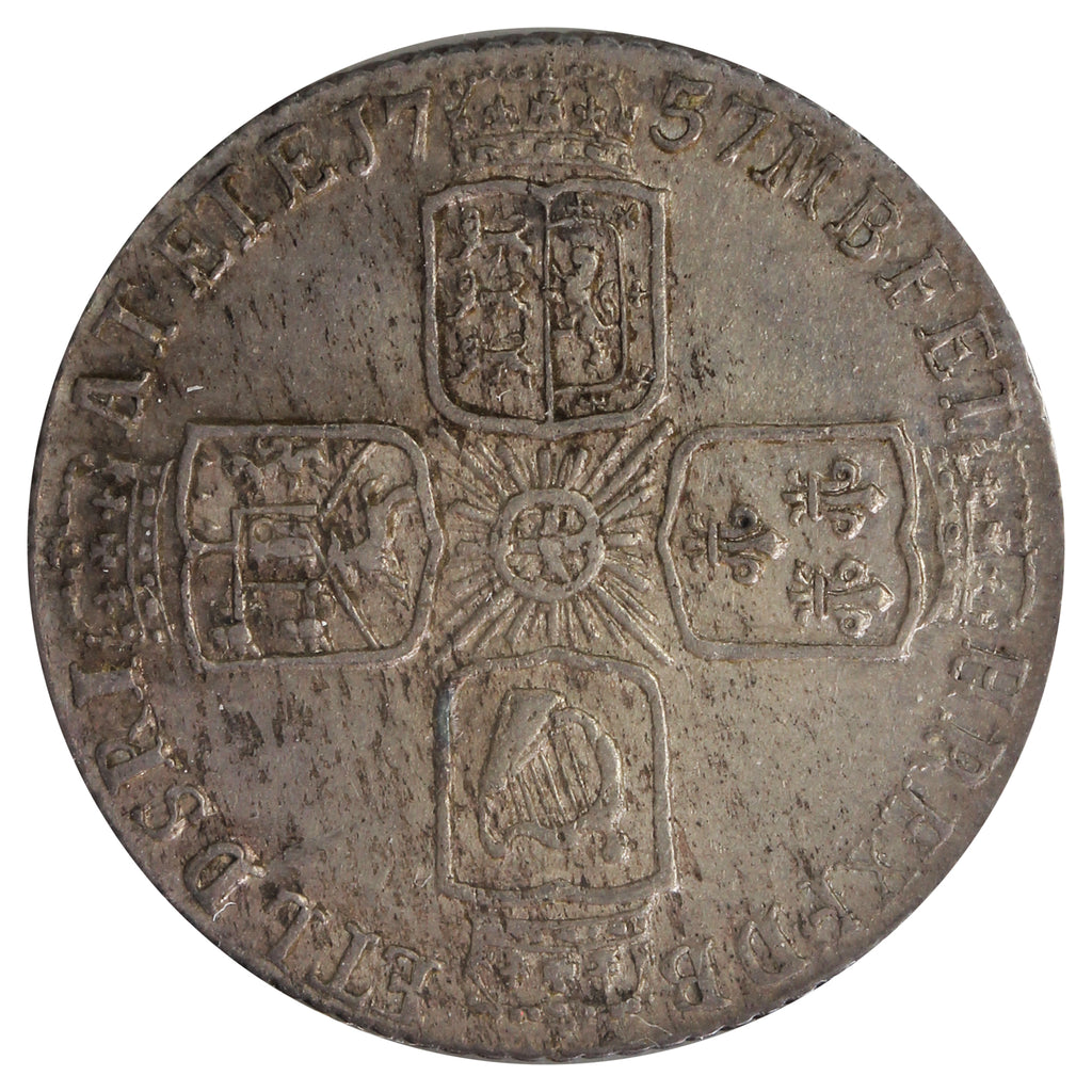 Great Britain 1757 6 Pence Extra Fine (EF40)