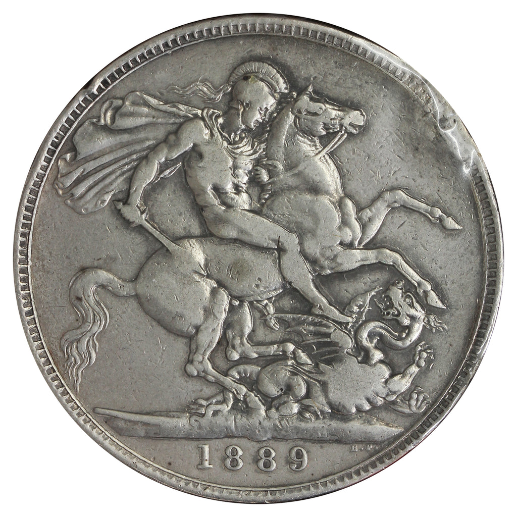 Great Britain 1889 Crown Very Fine (VF20) Rim