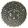 Switzerland 1876B 5 Rappen VF-EF (VF30) Corrosion