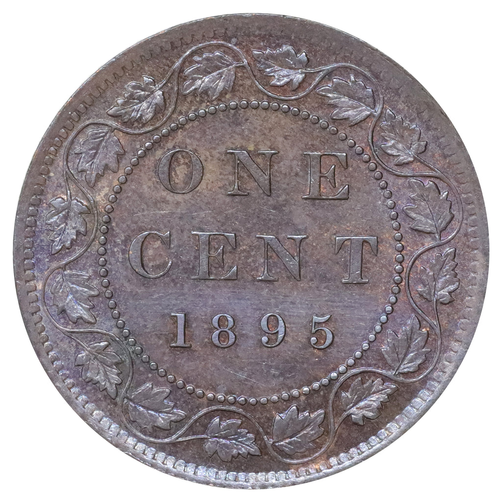 1895 Canada 1-cent UNC+ (MS62) Scratched, marks, or impaired