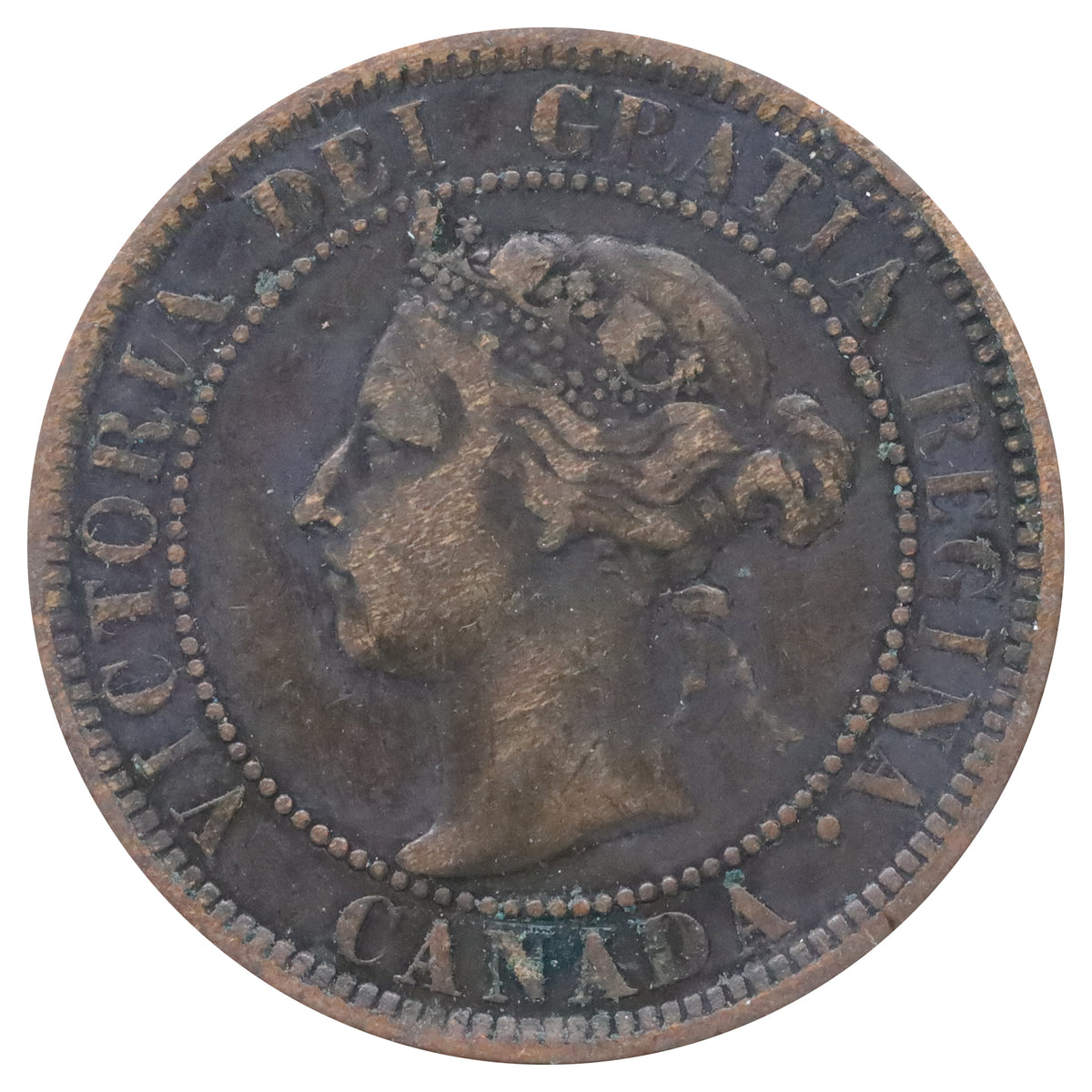 1900H Canada 1-cent VG-F (VG10) Scratched, marks, or impaired