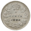 1886 Small 6 Canada 5-cents EF-AU (EF45) Scratched, marks, or impaired