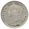1886 Small 6 Canada 5-cents EF-AU (EF45) Scratched, marks, or impaired