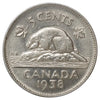 1938 Canada 5-cents AU-UNC (AU55) Scratched, marks, or impaired