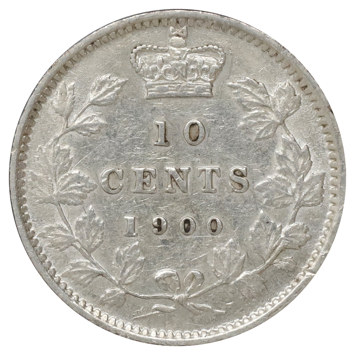 1900 Canada 10-cents EF-AU (EF45) Scratched, marks, or impaired