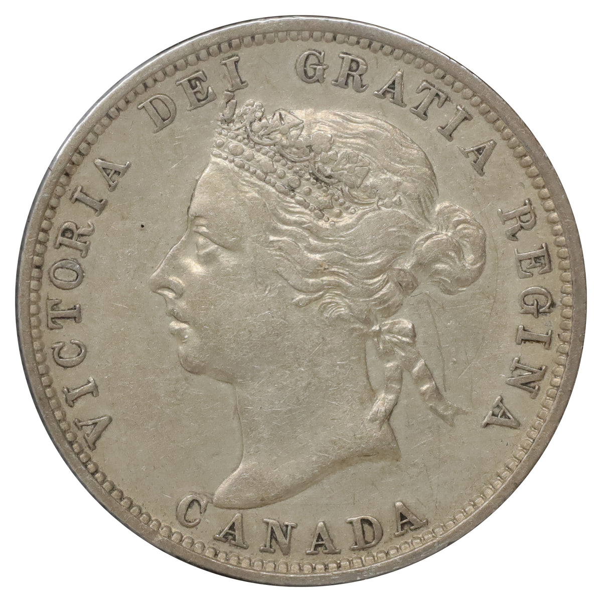 1888 Canada 25-cents Extra Fine (EF40) Scratched, marks, or impaired