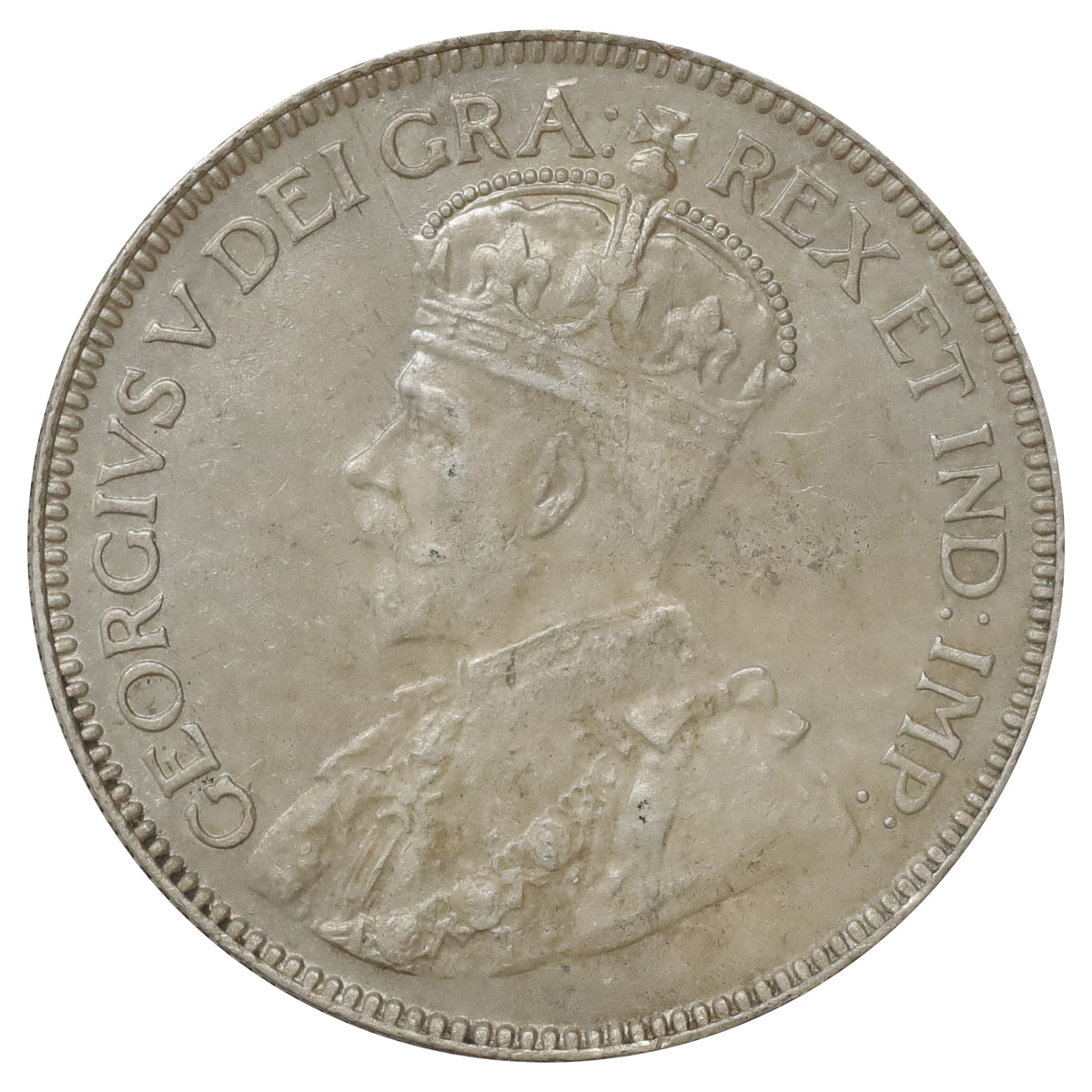 1929 Canada 25-cents AU-UNC (AU55) Scratched, marks, or impaired