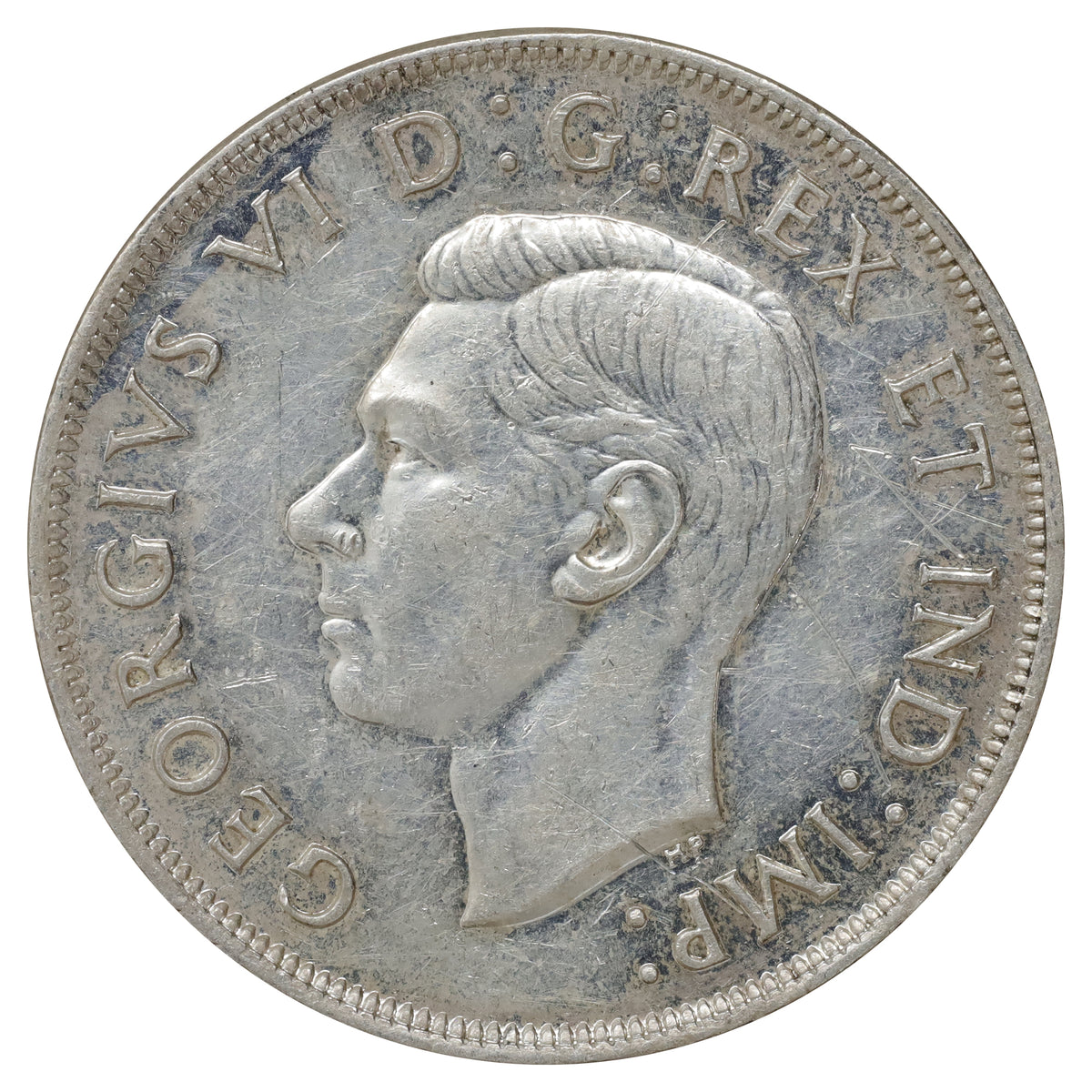 1945 Canada Dollar EF-AU (EF45) Scratched, marks, or impaired