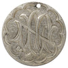Canada Love Token on Victorian 25-Cent Coin: Initials "NM"