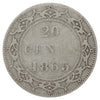 1865 Newfoundland 20-cents VG-F (VG10) Scratched, marks, or impaired