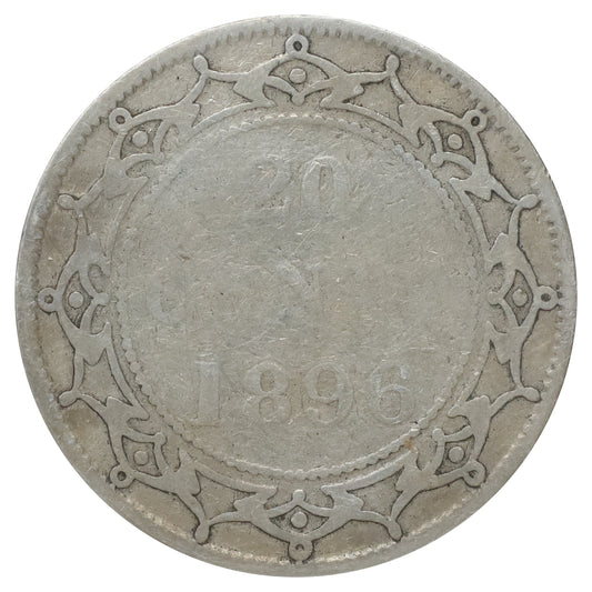 1896 Large 96 Newfoundland 20-cents VG-F (VG10) Scratched, marks, or impaired