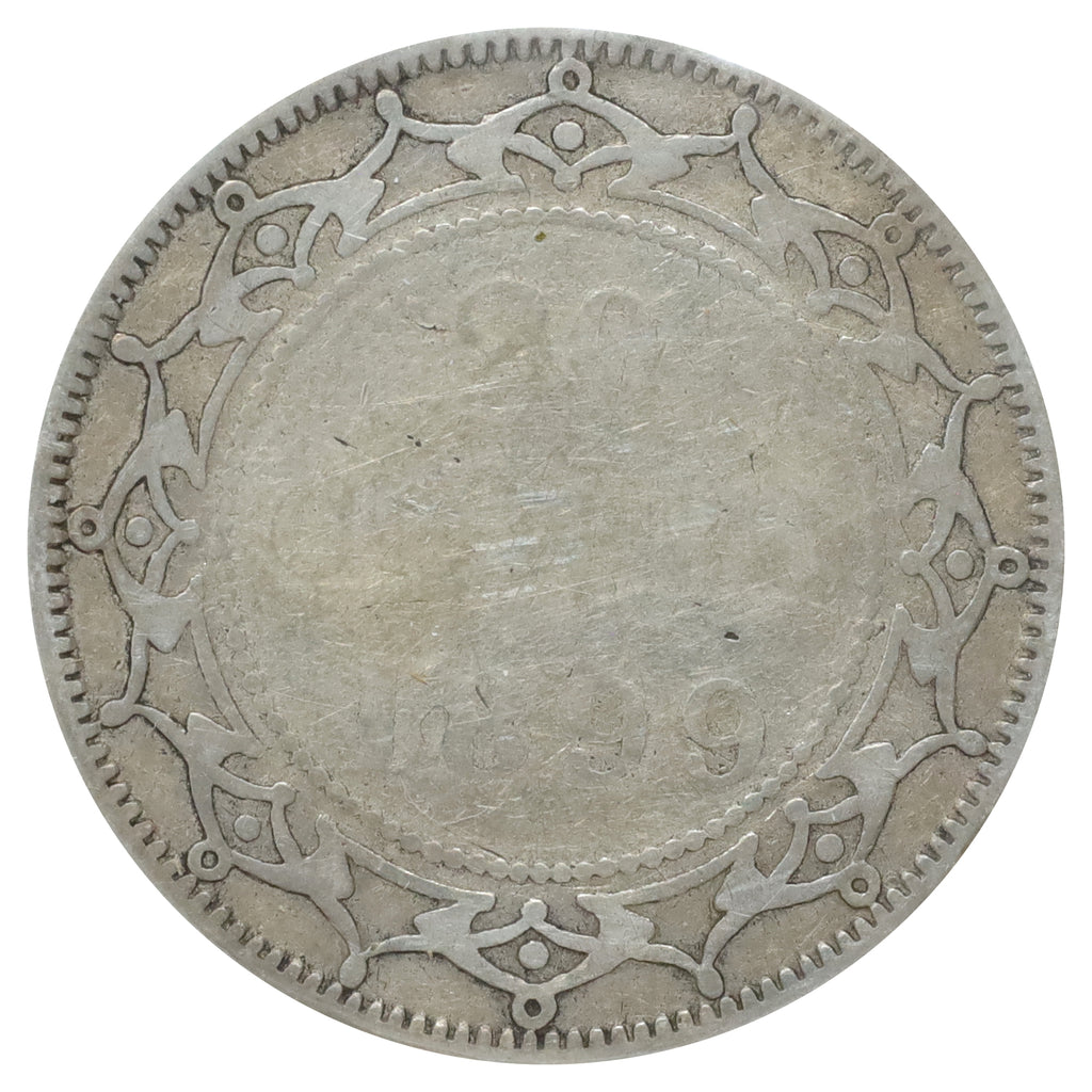 1899 Large 99 Newfoundland 20-cents G-VG (G6) Scratched, marks, or impaired