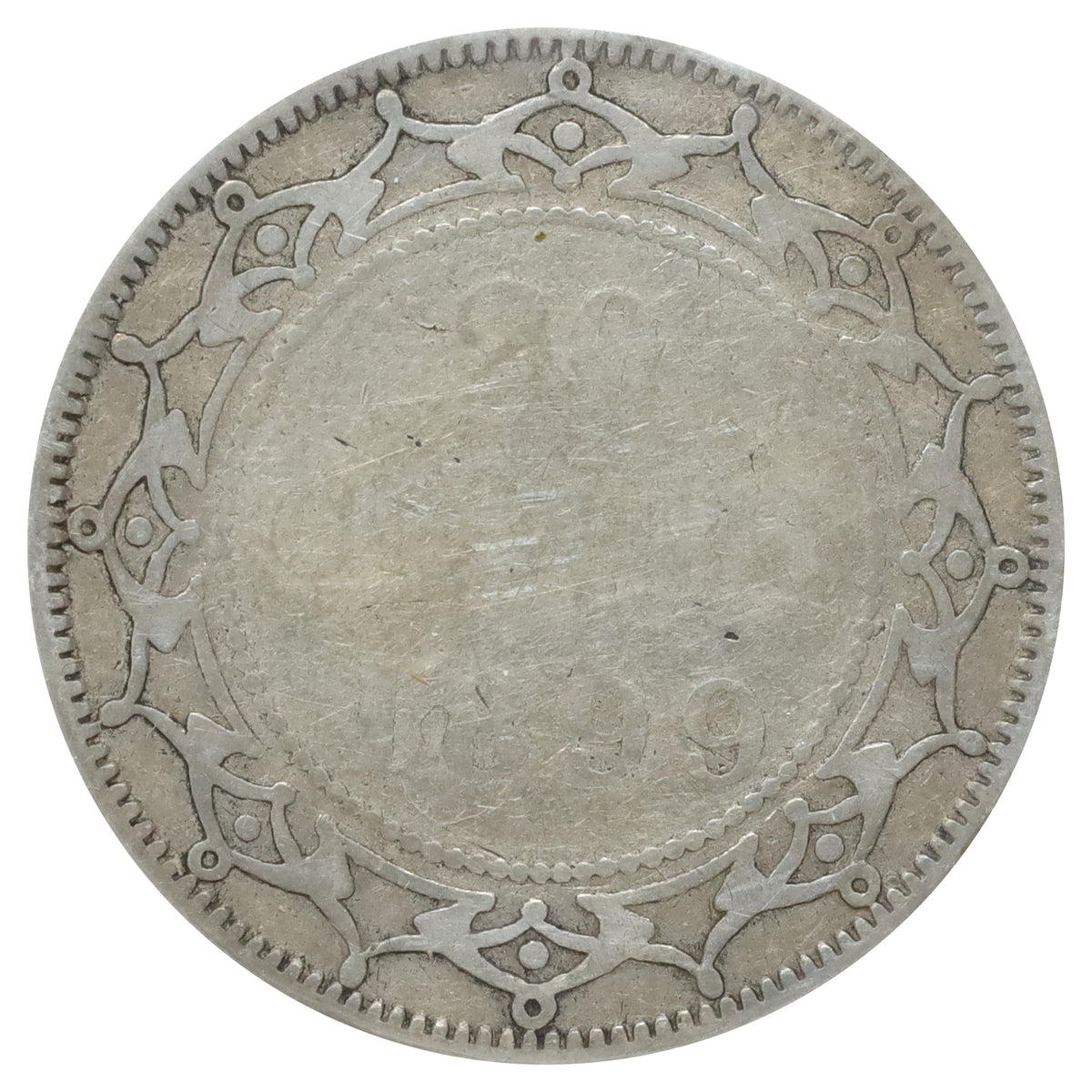 1899 Large 99 Newfoundland 20-cents G-VG (G6) Scratched, marks, or impaired