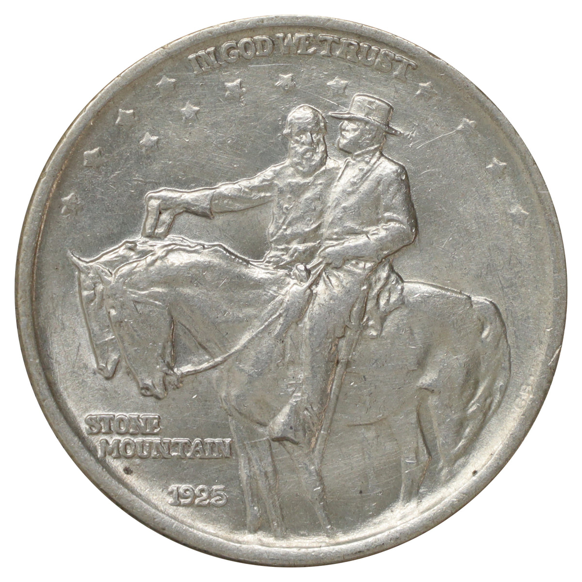 1925 Stone Mountain USA Half Dollar Brilliant Uncirculated (MS63) Scratched or impaired